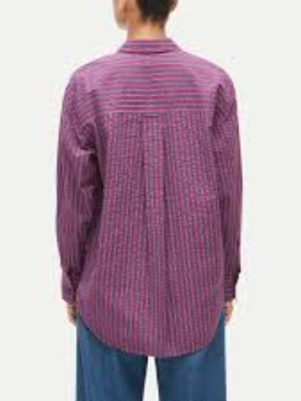 J. Crew Etienne Oversized Shirt, Dobby Stripe, Sz XSM, NWT - Picture 2 of 12